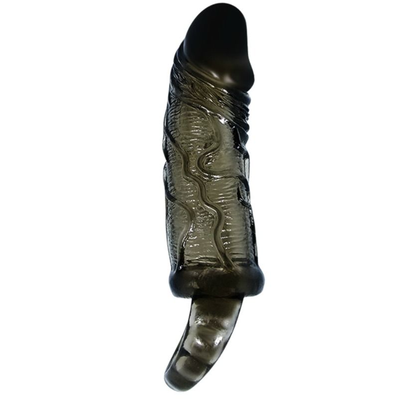 Baile Penis Extender Cover With Strap For Testicles Black 13.5 Cm | Niks.fi verkkokauppa