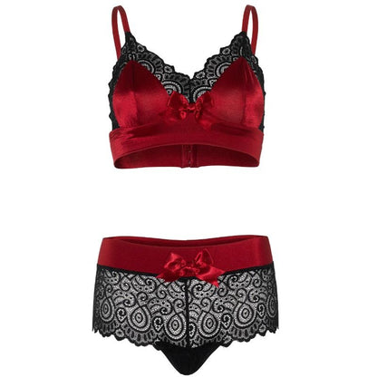 Leg Avenue 2 Pieces Set Black And Red S/M | Niks.fi verkkokauppa