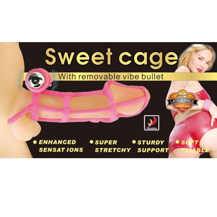 Baile Sweet 10 Rhythms Silicone Cover And Ring For The Pink Penis | Niks.fi verkkokauppa