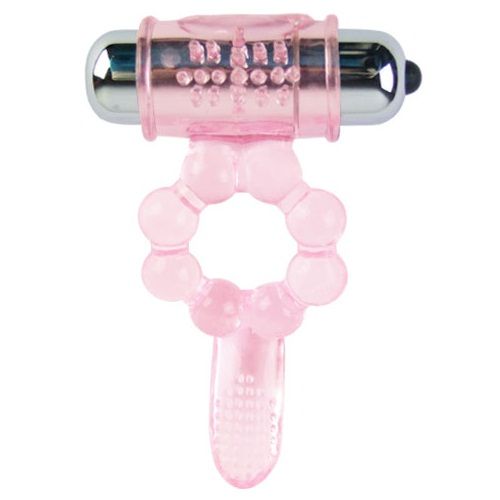 Baile Silicone Ring 10 Tongue Rhythms With Pink Vibration | Niks.fi verkkokauppa
