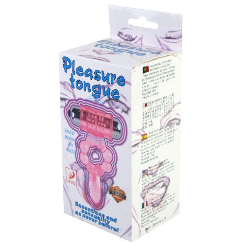 Baile Silicone Ring 10 Tongue Rhythms With Pink Vibration | Niks.fi verkkokauppa
