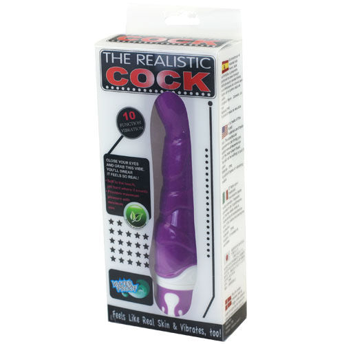 Baile Realistic Cock 10 Rhythms Sensation Violet | Niks.fi verkkokauppa