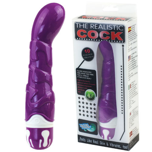Baile Realistic Cock 10 Rhythms Sensation Violet | Niks.fi verkkokauppa