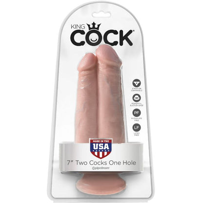 King Cocktwo Cocks One Hole 20.3 Cm | Niks.fi verkkokauppa