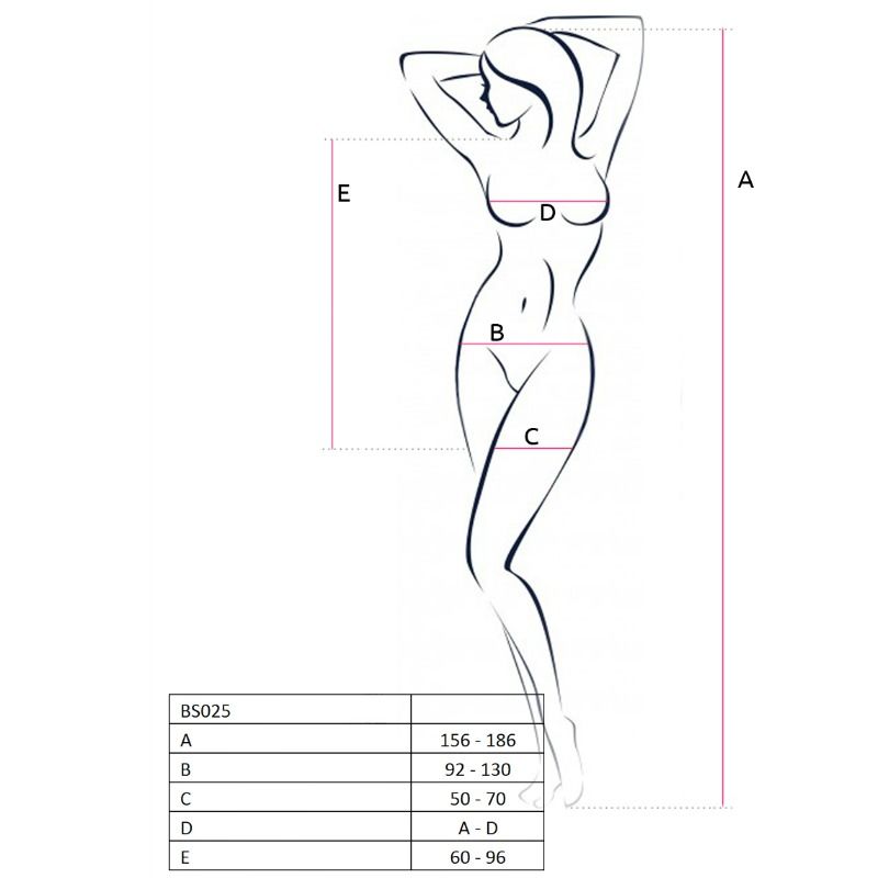 Passion Woman Bs025 Bodystocking White Dress Style One Size | Niks.fi verkkokauppa