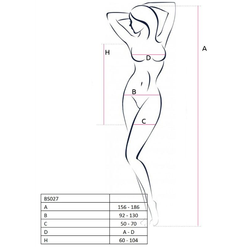 Passion Woman Bs027 Bodystocking Red Dress Style One Size | Niks.fi verkkokauppa