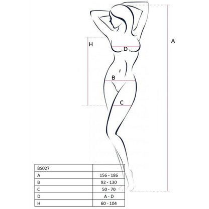 Passion Woman Bs027 Bodystocking Red Dress Style One Size | Niks.fi verkkokauppa