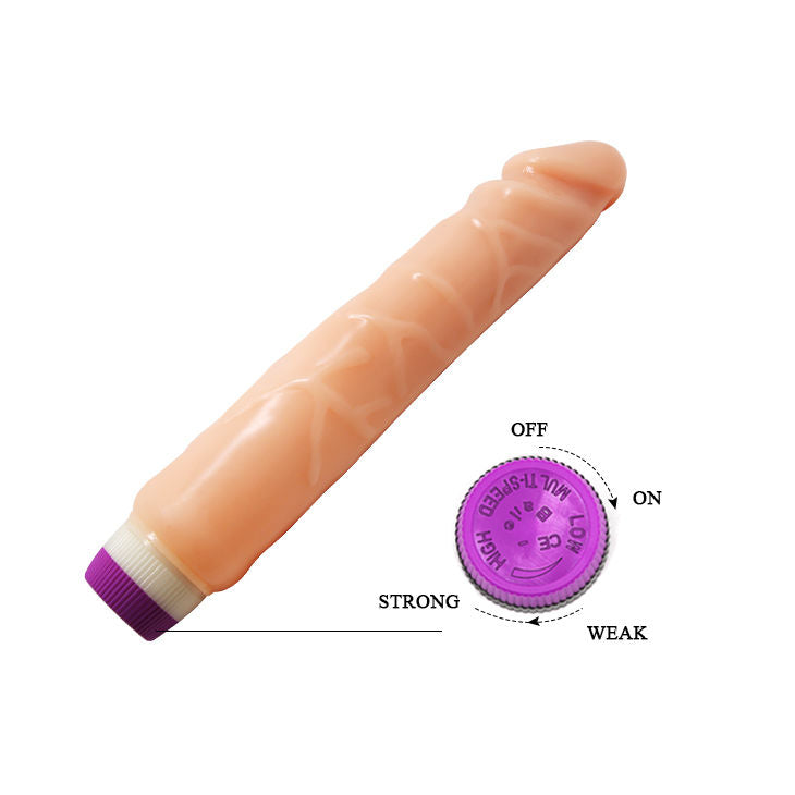 Baile Waves Of Pleasure Realistic Vibrating 25.5 Cm | Niks.fi verkkokauppa
