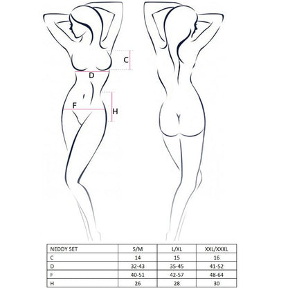 Passion Woman Neddy Set Size L/Xl Fetish | Niks.fi verkkokauppa
