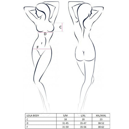 Passion Woman Leila Teddy Black Size L/Xl | Niks.fi verkkokauppa