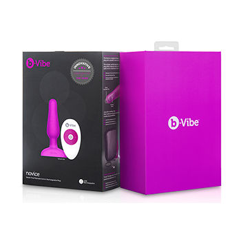 B-Vibe Novice Remote Control Anal Plug Fuchsia | Niks.fi verkkokauppa