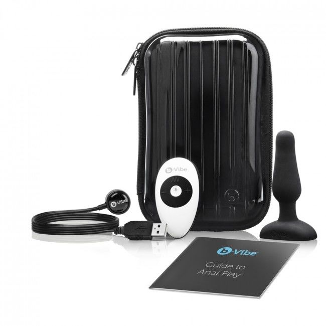 B-Vibe Novice Remote Control Anal Plug Black | Niks.fi verkkokauppa