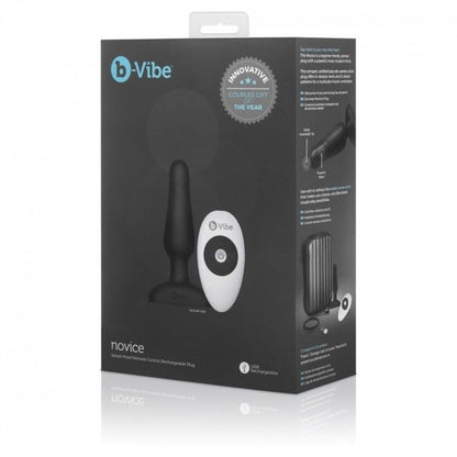 B-Vibe Novice Remote Control Anal Plug Black | Niks.fi verkkokauppa