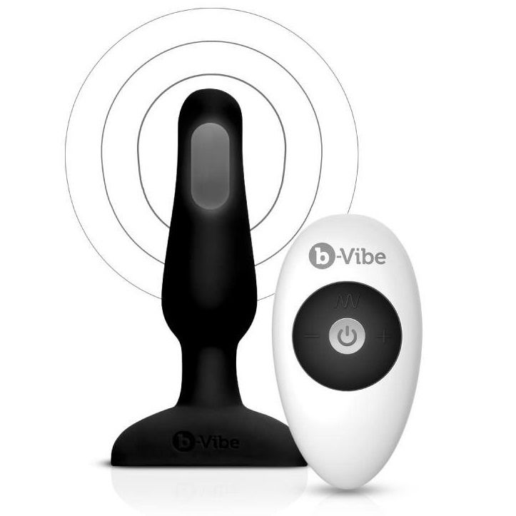 B-Vibe Novice Remote Control Anal Plug Black | Niks.fi verkkokauppa