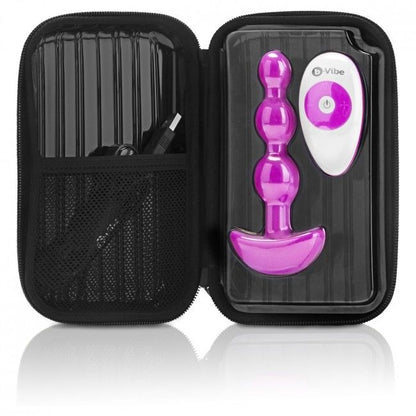 B-Vibe Triplet Anal Remote Control Beads Pink | Niks.fi verkkokauppa