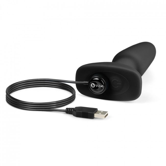 B-Vibe Rimming Remote Control Anal Plug 2 Black | Niks.fi verkkokauppa