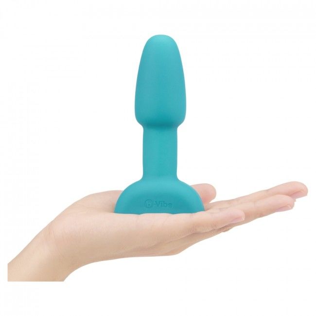 B-Vibe Rimming Remote Control Anal Plug Petite Teal | Niks.fi verkkokauppa