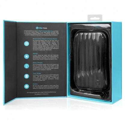 B-Vibe Rimming Remote Control Anal Plug Petite Teal | Niks.fi verkkokauppa