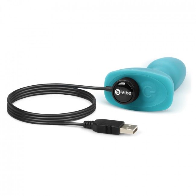 B-Vibe Rimming Remote Control Anal Plug Petite Teal | Niks.fi verkkokauppa