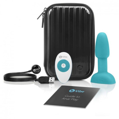B-Vibe Rimming Remote Control Anal Plug Petite Teal | Niks.fi verkkokauppa