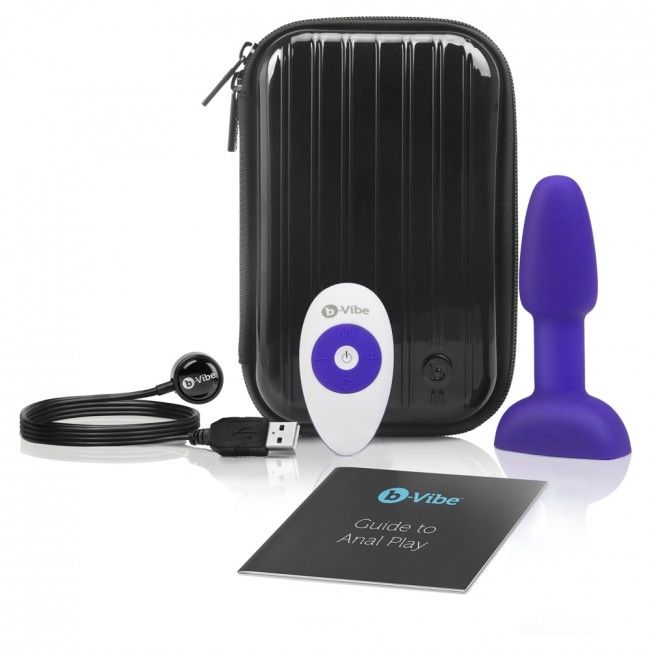 B-Vibe Rimming Remote Control Anal Plug Petite Lilac | Niks.fi verkkokauppa