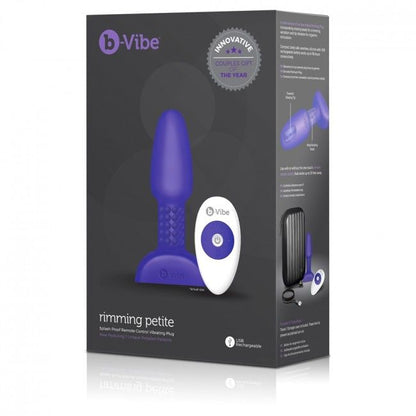 B-Vibe Rimming Remote Control Anal Plug Petite Lilac | Niks.fi verkkokauppa