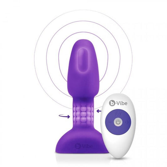 B-Vibe Rimming Remote Control Anal Plug Petite Lilac | Niks.fi verkkokauppa