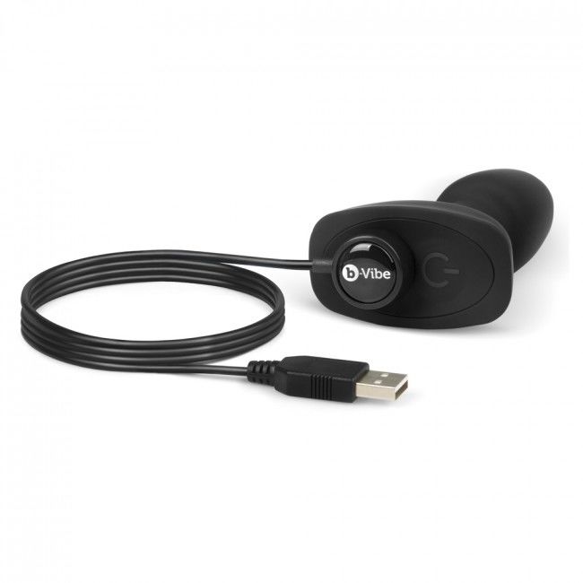 B-Vibe Rimming Remote Control Anal Plug Petite Black | Niks.fi verkkokauppa