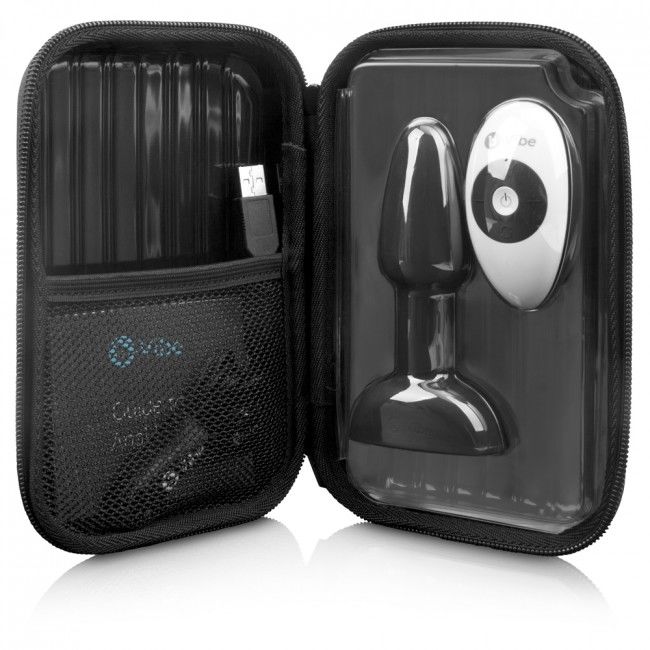 B-Vibe Rimming Remote Control Anal Plug Petite Black | Niks.fi verkkokauppa