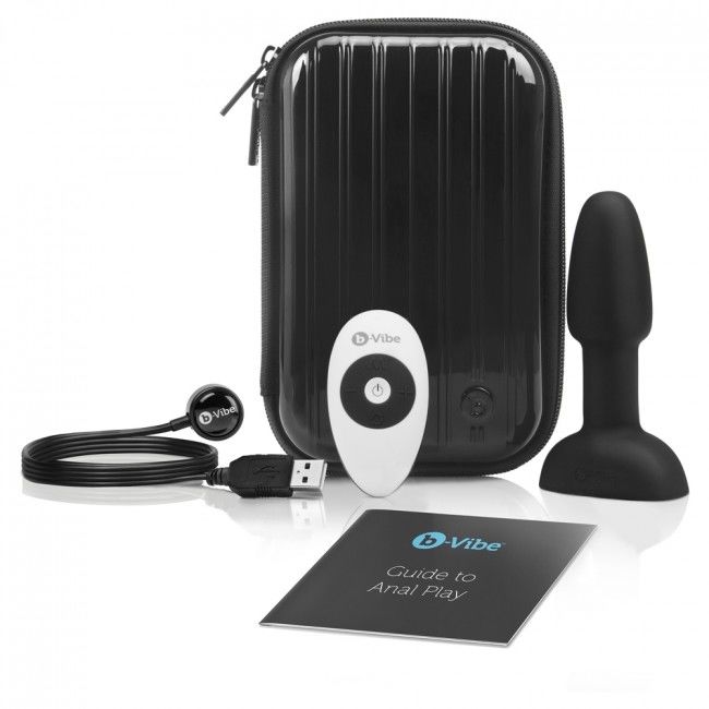 B-Vibe Rimming Remote Control Anal Plug Petite Black | Niks.fi verkkokauppa