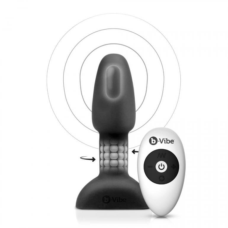 B-Vibe Rimming Remote Control Anal Plug Petite Black | Niks.fi verkkokauppa