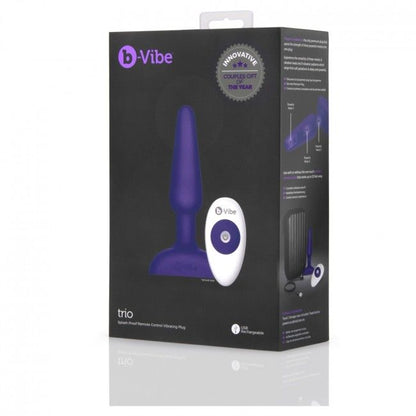 B-Vibe Trio Remote Control Plug Anal Lilac | Niks.fi verkkokauppa