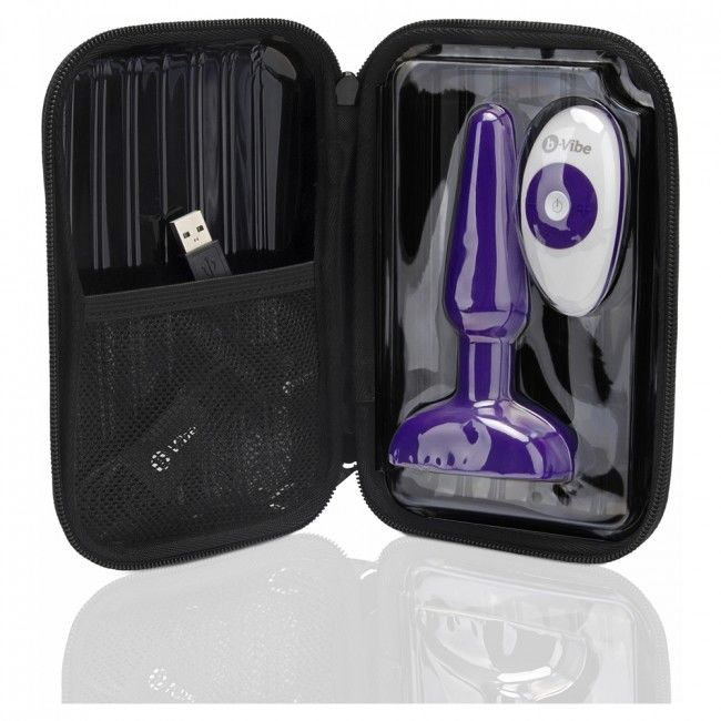 B-Vibe Trio Remote Control Plug Anal Lilac | Niks.fi verkkokauppa