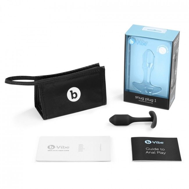 B-Vibe Snug Plug 1 Black | Niks.fi verkkokauppa