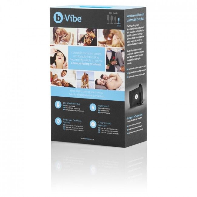 B-Vibe Snug Plug 1 Black | Niks.fi verkkokauppa