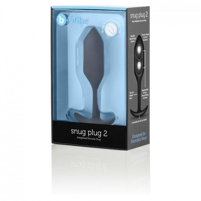 B-Vibe Snug Anal Plug 2 Black | Niks.fi verkkokauppa