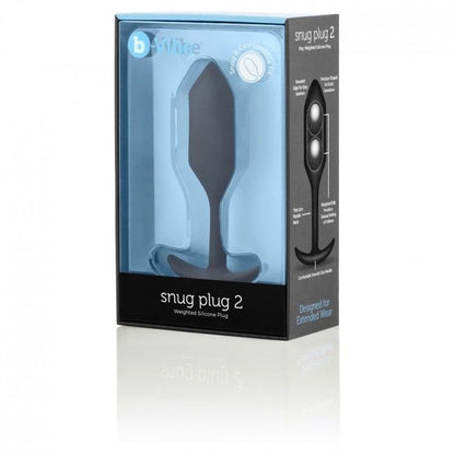 B-Vibe Snug Anal Plug 2 Black | Niks.fi verkkokauppa