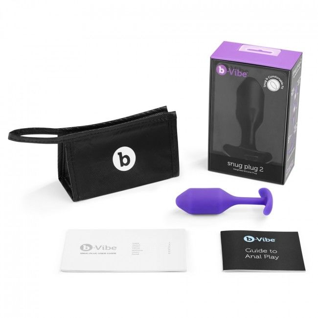 B-Vibe Snug Anal Plug 2 Lilac | Niks.fi verkkokauppa