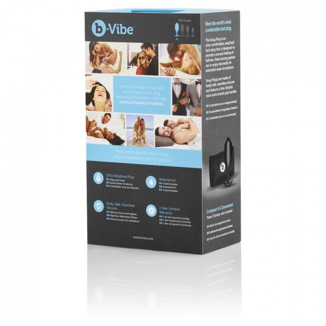 B-Vibe Snug Anal Plug 4 Black | Niks.fi verkkokauppa