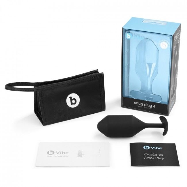 B-Vibe Snug Anal Plug 4 Black | Niks.fi verkkokauppa