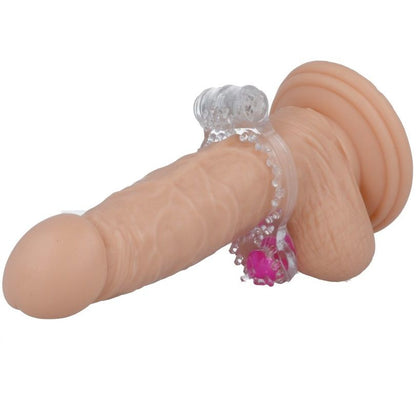 Casual Love Ring Vibrating Double Pleasure Transparent | Niks.fi verkkokauppa