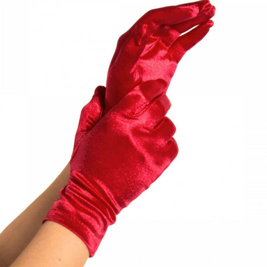 Leg Avenue Satin Gloves Red | Niks.fi verkkokauppa