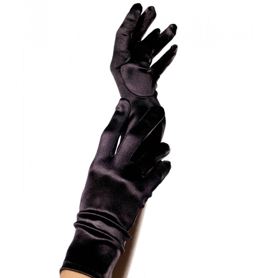 Leg Avenue Satin Gloves Black | Niks.fi verkkokauppa