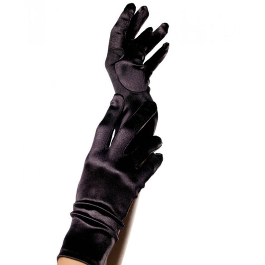 Leg Avenue Satin Gloves Black | Niks.fi verkkokauppa