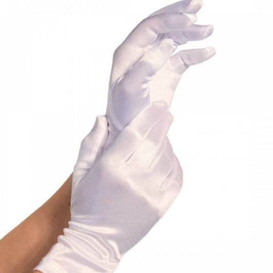 Leg Avenue Satin Gloves White | Niks.fi verkkokauppa