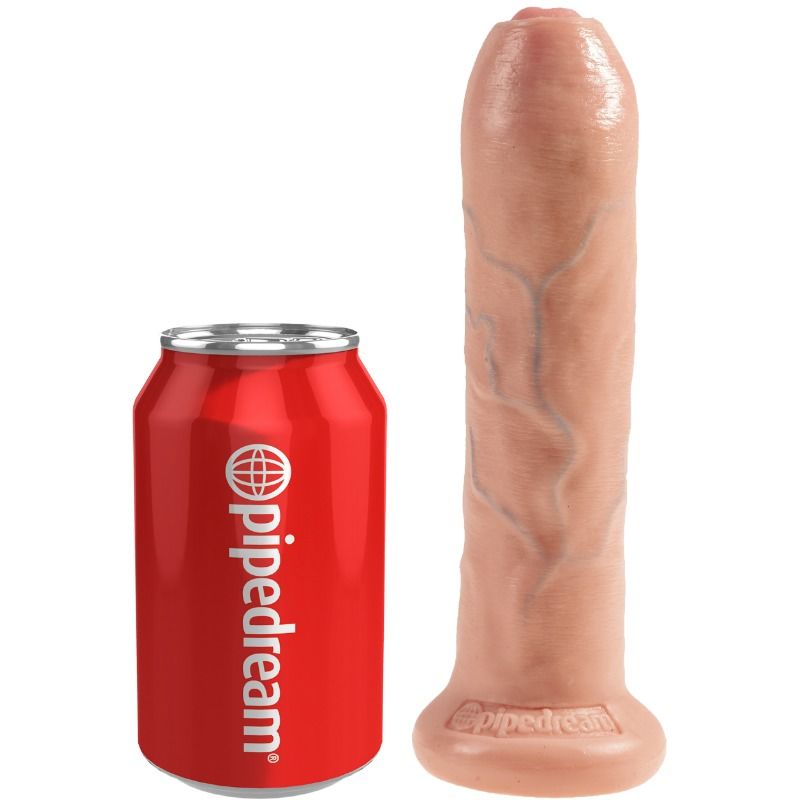 King Cock Realistic Dildo Uncut Flesh 21 Cm | Niks.fi verkkokauppa