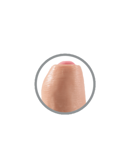 King Cock Realistic Dildo Uncut Flesh 23 Cm | Niks.fi verkkokauppa