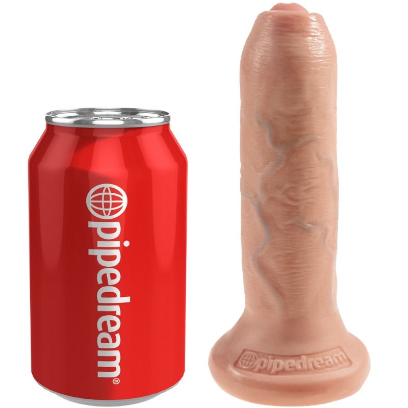 King Cock Realistic Dildo Uncut Flesh 17 Cm | Niks.fi verkkokauppa