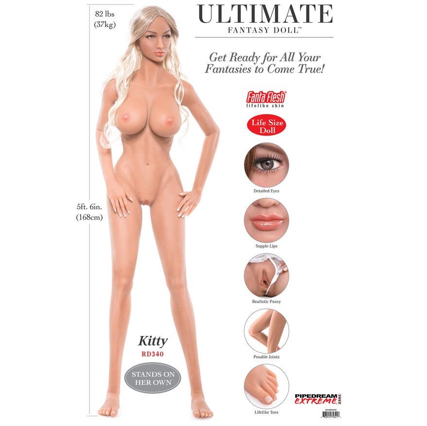 Extreme Toyz Pipedream Extreme Ultimate Fantasy Dolls Kitty 168 Cm | Niks.fi verkkokauppa