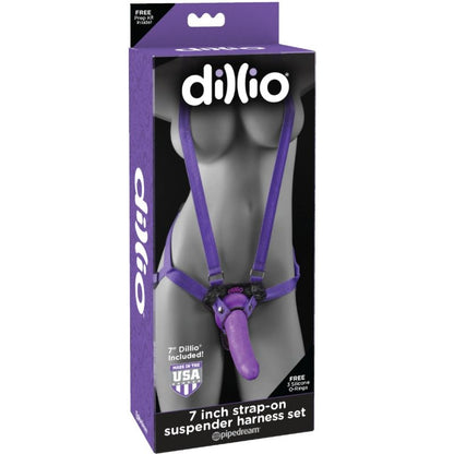 Dillio 7 Inch Strap-On Suspender Harness Set | Niks.fi verkkokauppa